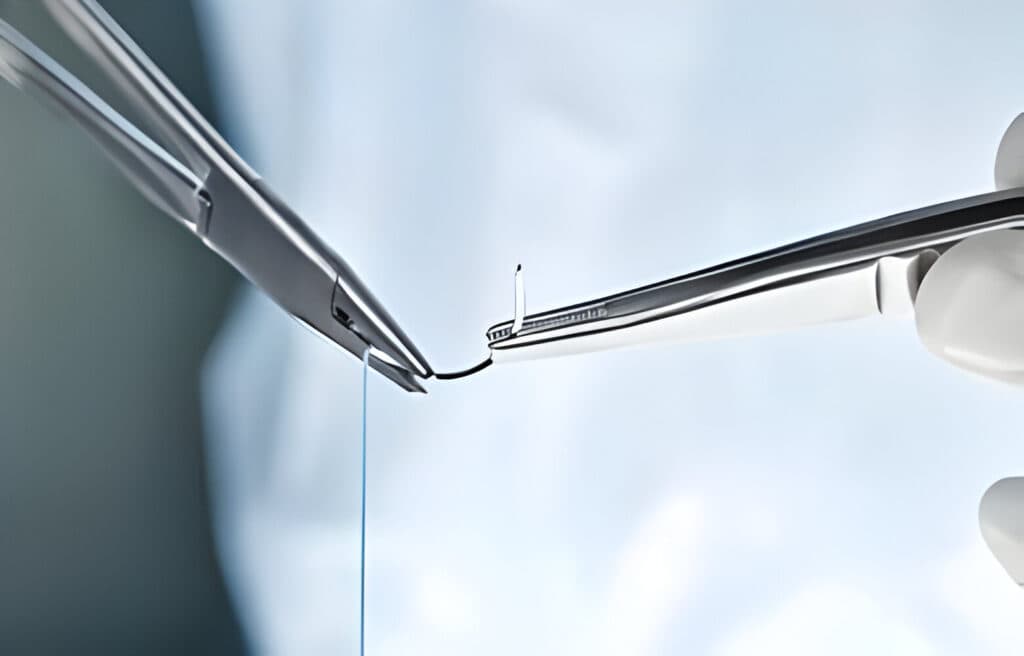 Precision surgical needle holder