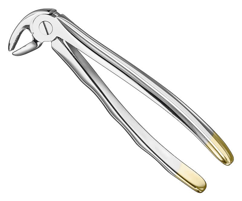 Anatomical Extracting Forceps with Diamond Tips, Size 13S