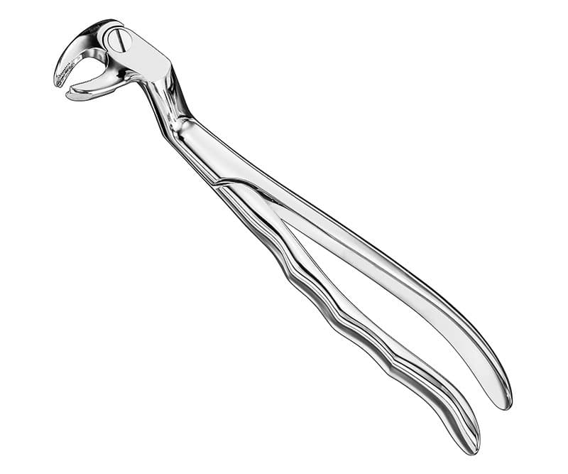 ROUTURIER Extra Forceps - Size 22 1/2L, Anatomical