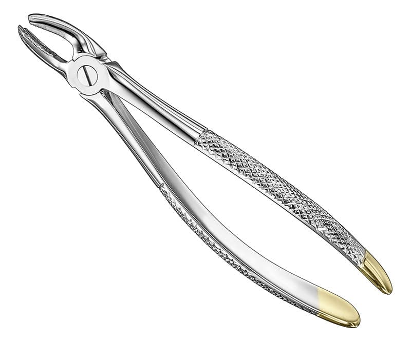 English Extracting Forceps - Diamond Tipped, Size 17
