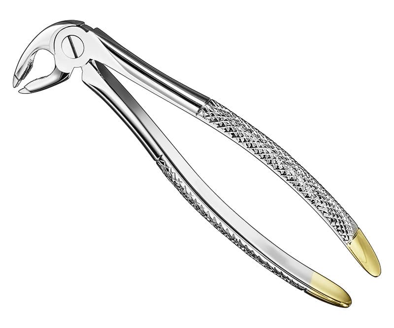 English Extracting Forceps - Size 36, Diamond Grip