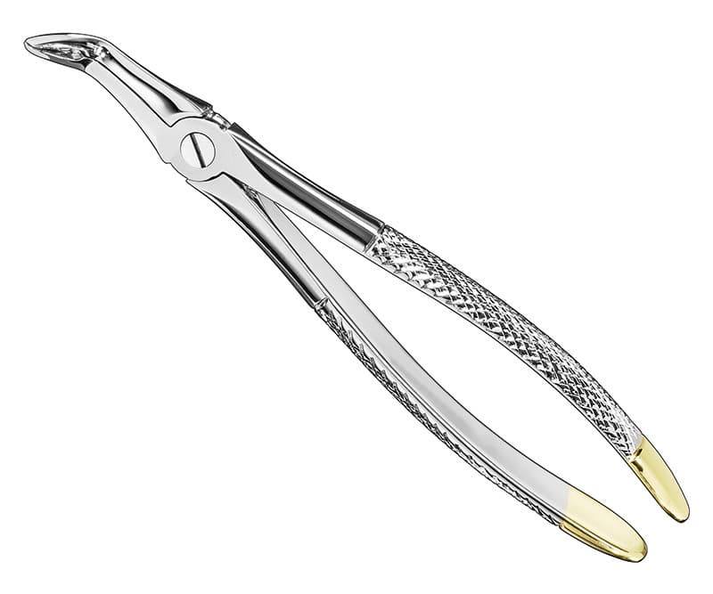 English Extracting Forceps, Size 46L, Diamond-Tipped