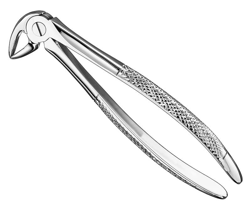 English Pattern Extraction Forceps, Size 33 with Non-Slip Grip