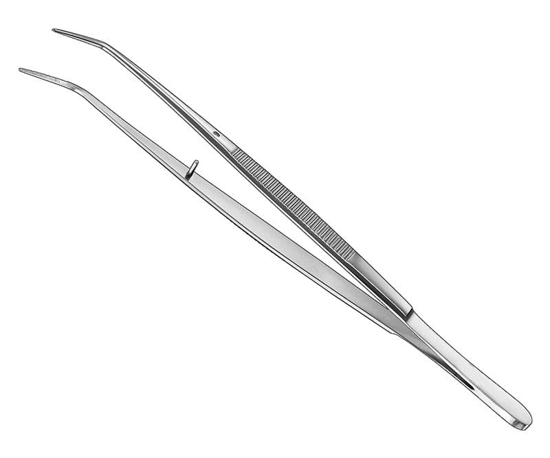 College Tweezers with Serrated Jaws - 15 cm