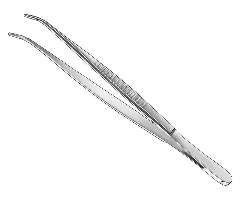 Premium Delicate Dissecting Forceps - 14.5 cm, Curved