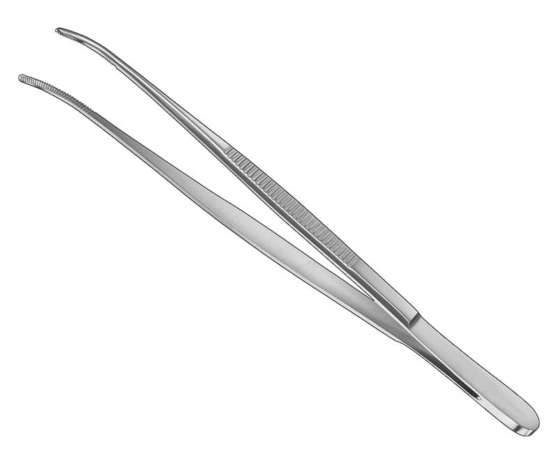 Delicate Curved Dissecting Forceps, 16 cm – Precision Surgical Instrument
