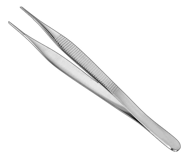 Micro-Adson Dissection Forceps, Extra Fine, 12 cm