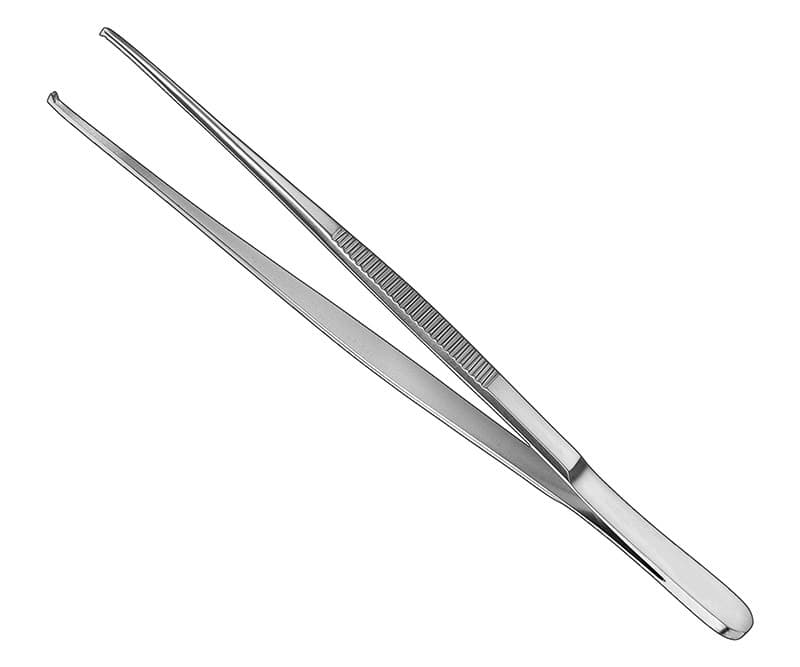 Precision Tissue Forceps - 14.5cm, Straight, 1x2 Teeth, Delicate
