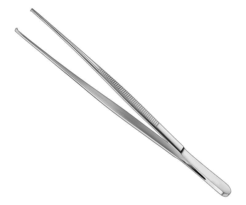 Delicate Tissue Forceps - 18cm, Straight, 1x2 Teeth