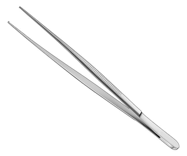 Precision Tissue Forceps - 18cm, Straight, 1x2 Teeth, Very Delicate