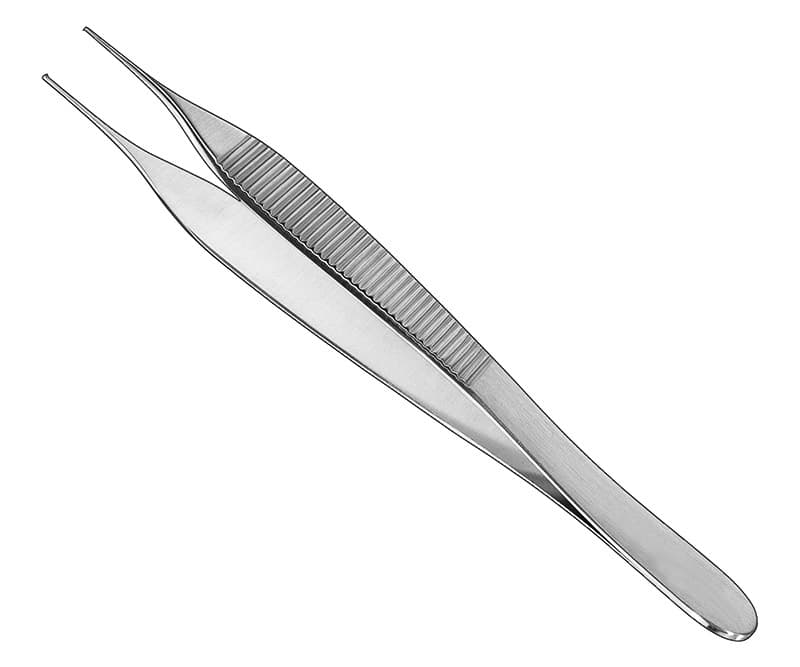 Adson Tissue Forceps - 12 cm, 1x2 Teeth, Delicate