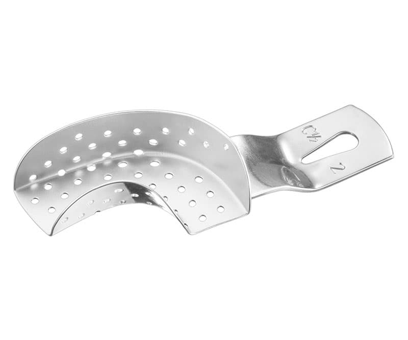 Advanced Perforated Partial Impression Tray - Size 2, Half Lower