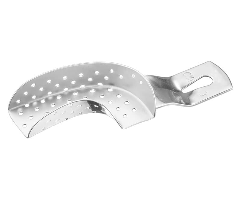 Premium Impression Tray - Perforated, Partial, 1/2L, Size 3
