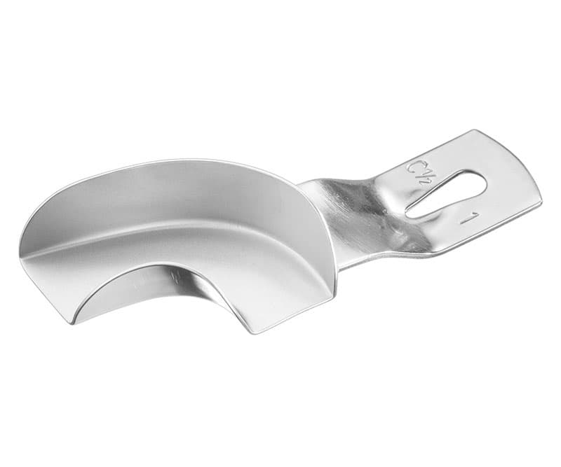 High-Quality Impression Tray - Size 1, Unperforated, Partial 1/2L