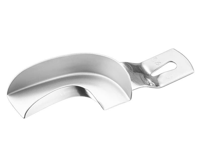 Professional Dental Impression Tray - Size 3, Unperforated, 1/2L