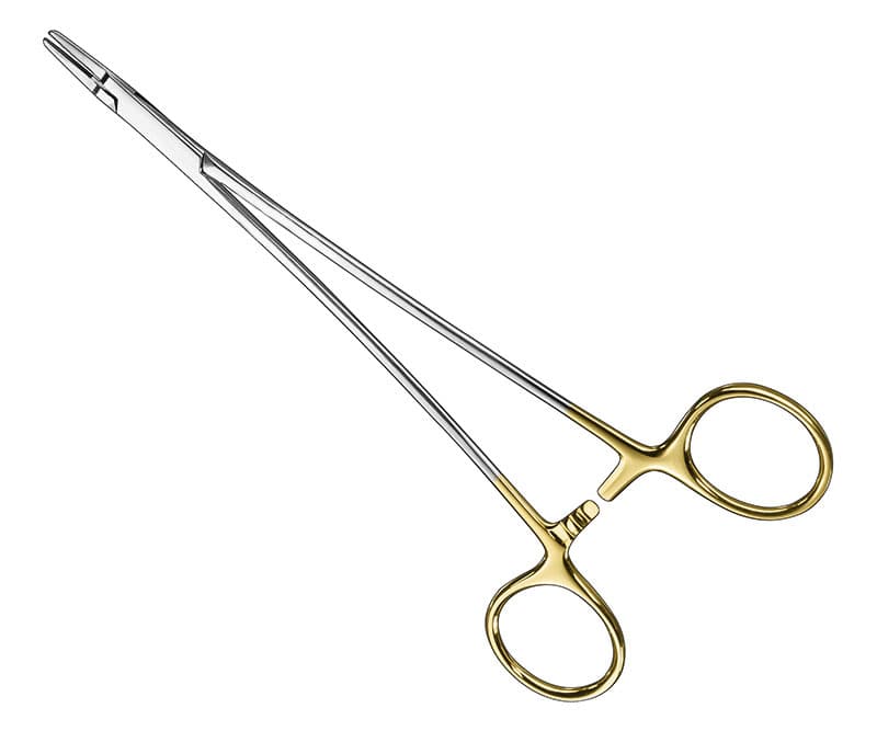 Micro-Ryder Needle Holder with Tungsten Carbide Inserts, 18 cm