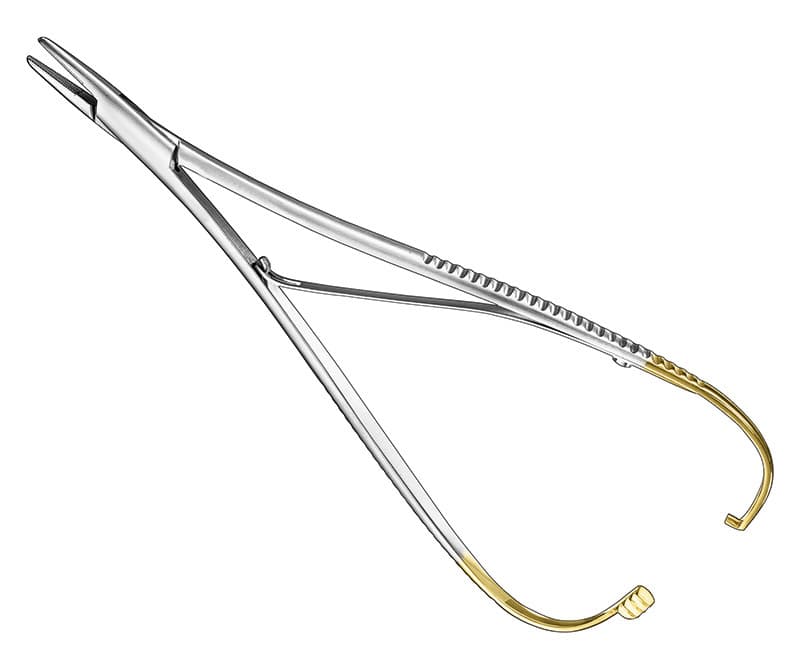 MATHIEU TC Needle Holder, 20cm with Delicate Jaws
