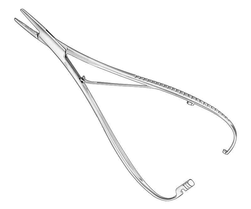 LICHTENBERG Needle Holder - Precision Surgical Instrument, 17 cm