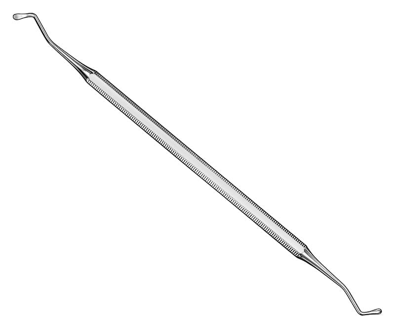 White Excavator - Double-Ended Size 18 Surgical Instrument