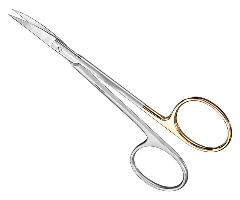 Curved Suture and Gum Scissors, 13 cm - Surgical Grade