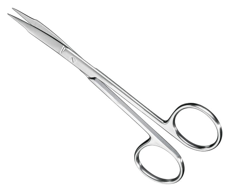 FOX Suture and Gum Scissors - 13cm, Curved, Plain
