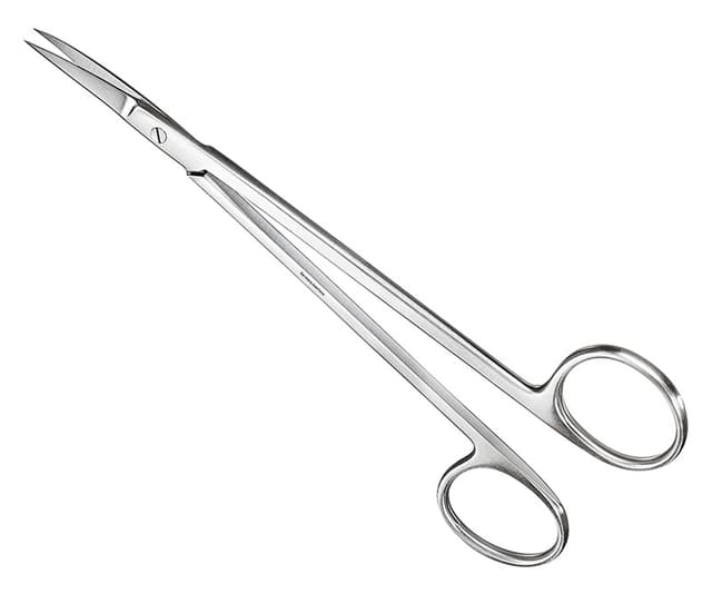 KELLY Suture and Gum Scissors, Curved, 16 cm
