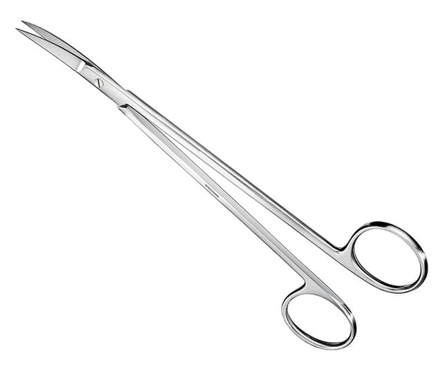 KELLY Suture and Gum Scissors - 18 cm Curved