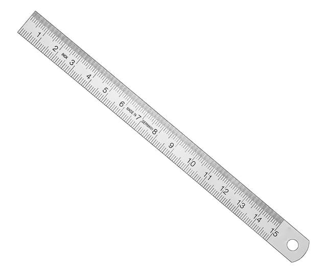 Precision 15 cm Metal Ruler for Surgical Measurements
