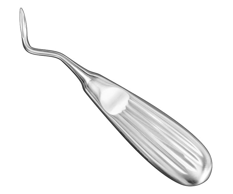 HYLIN Root Elevator, 3 mm Angled, Precision Surgical Tool