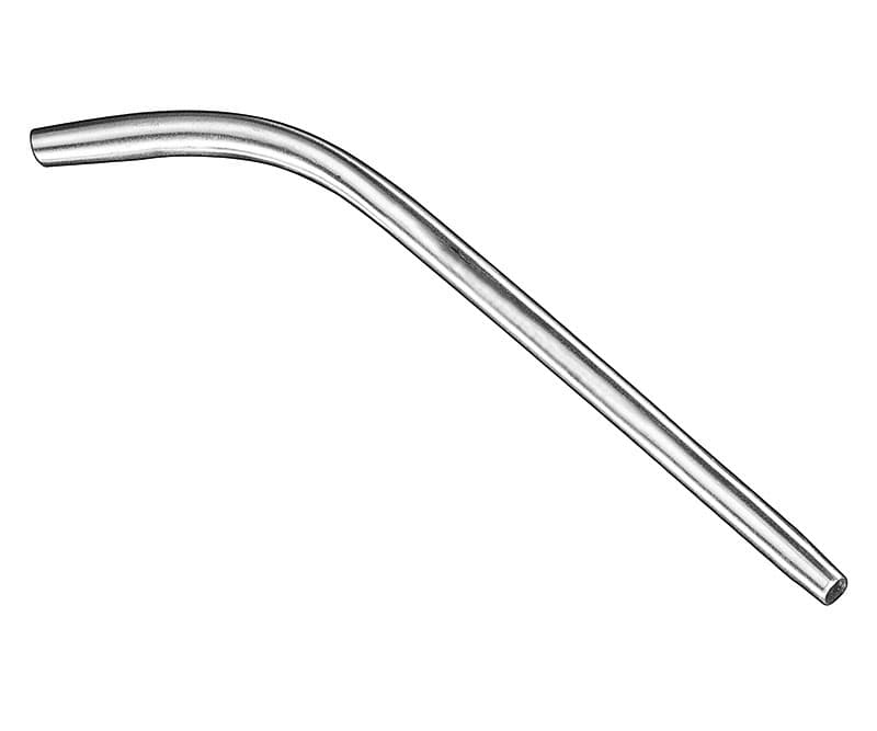 Stainless Steel Surgical Suction Tube - 14 cm, 5 mm Diameter