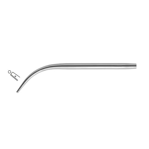Stainless Steel Suction Tube - 14 cm, 1.5 mm Diameter