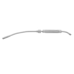 Cooley Suction Tube with Perforated Screw Tip – Stainless Steel, 14 1/4" Length