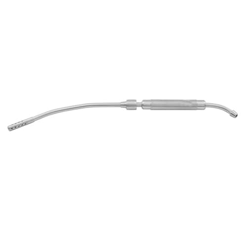 Cooley Suction Tube with Perforated Screw Tip – Stainless Steel, 14 1/4" Length