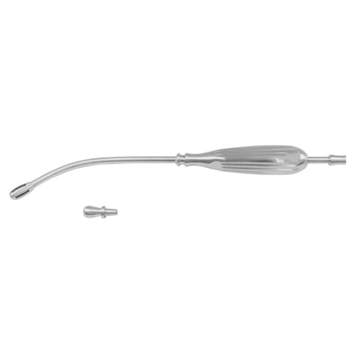 Premium DeBakey Surgical Suction Tube - Stainless Steel 27.5 cm, 9.0 mm Diameter