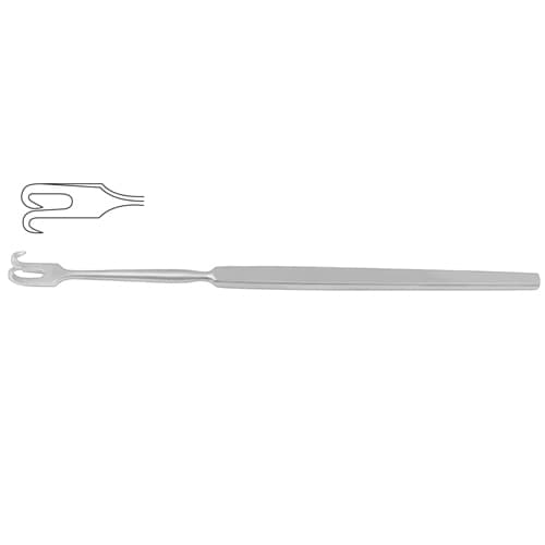 Premium Wound Retractor with 2 Sharp Prongs - Small Curve