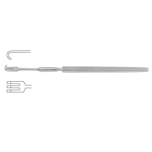 Flexible Wound Retractor with Blunt Prongs, 16 cm Stainless Steel