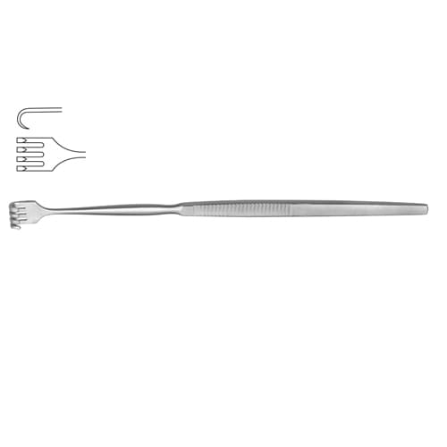 Wound Retractor with 4 Sharp Prongs