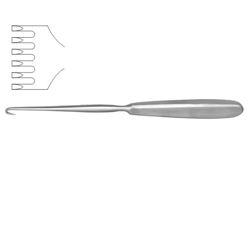 Volkmann Surgical Retractor with 6 Sharp Prongs
