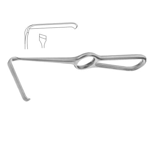 Kirsch Right-Handed Surgical Retractor - 21 cm