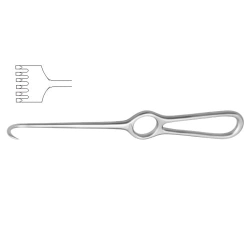 Volkmann Retractor with 6 Sharp Prongs - 22 cm (8 3/4")