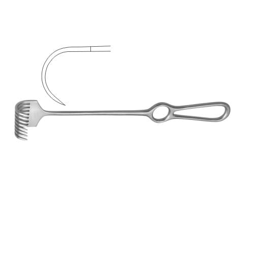 Koerte Retractor 8 Sharp Prongs - Premium Surgical Instrument