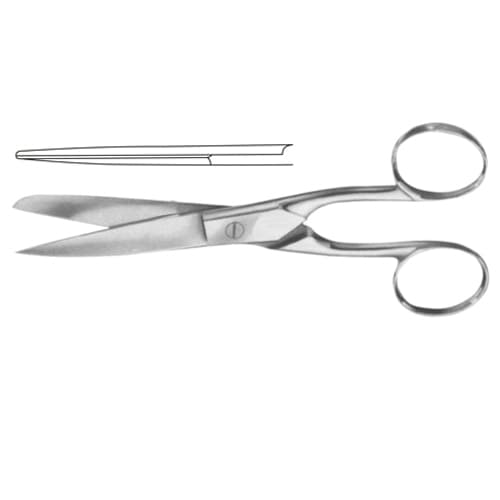 Premium Stainless Steel Bandage Scissors - 15 cm (6 inches) - Straight