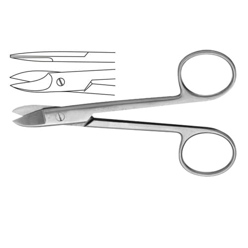 BeeBee Precision Crown Scissors - 10.5 cm (4 1/4 inches) | Stainless Steel