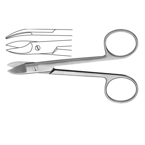 BeeBee Curved Crown Scissors - 10.5 cm Stainless Steel