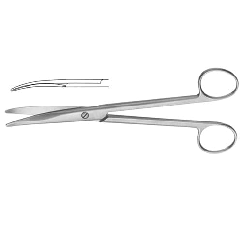 Curved Mayo Dissecting Scissors with Chamfered Blades - 21.5 cm (8 1/2 inches) - Stainless Steel