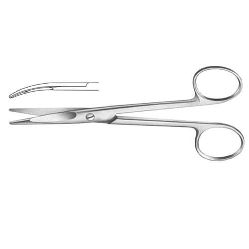 Precision Mayo-Stille Dissecting Scissors - Curved, Chamfered Blades, 17 cm (6 3/4 inches)