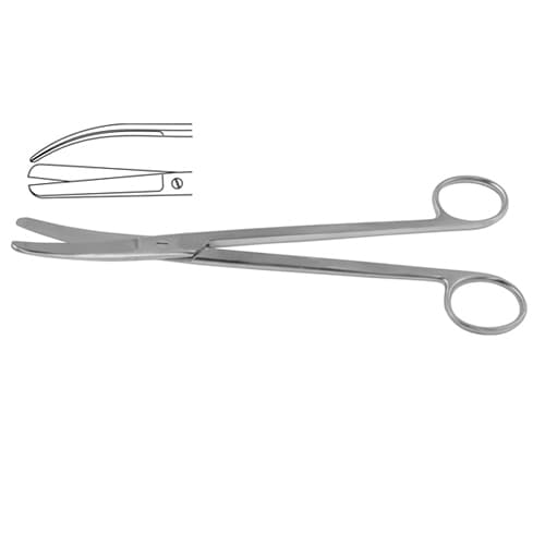 Sims Curved Gynecological Scissors 20 cm - 8 inch