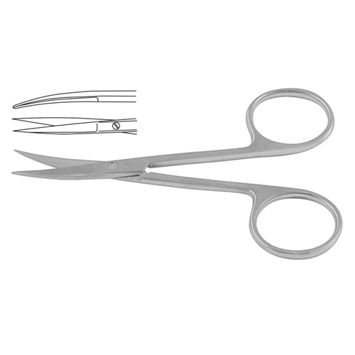 Precision Iris Scissor Curved