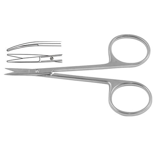 Bonn Iris Surgical Scissor - Curved, 9 cm