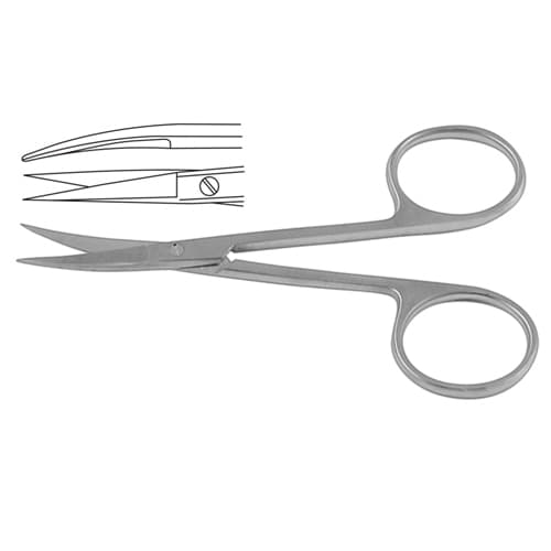 Premium Iris Scissor - Curved 11.5 cm (4 1/2 inches)